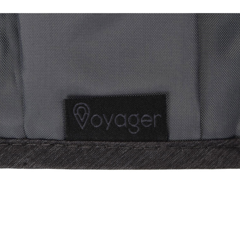 Органайзер District для электроники на резинке, темно-серый