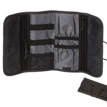 Органайзер District для электроники на резинке, темно-серый