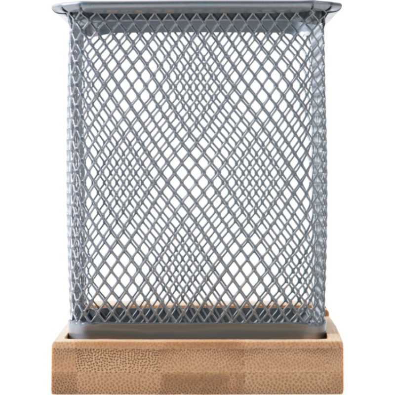 Подставка для ручек и телефона "Fika", натуральный/серый