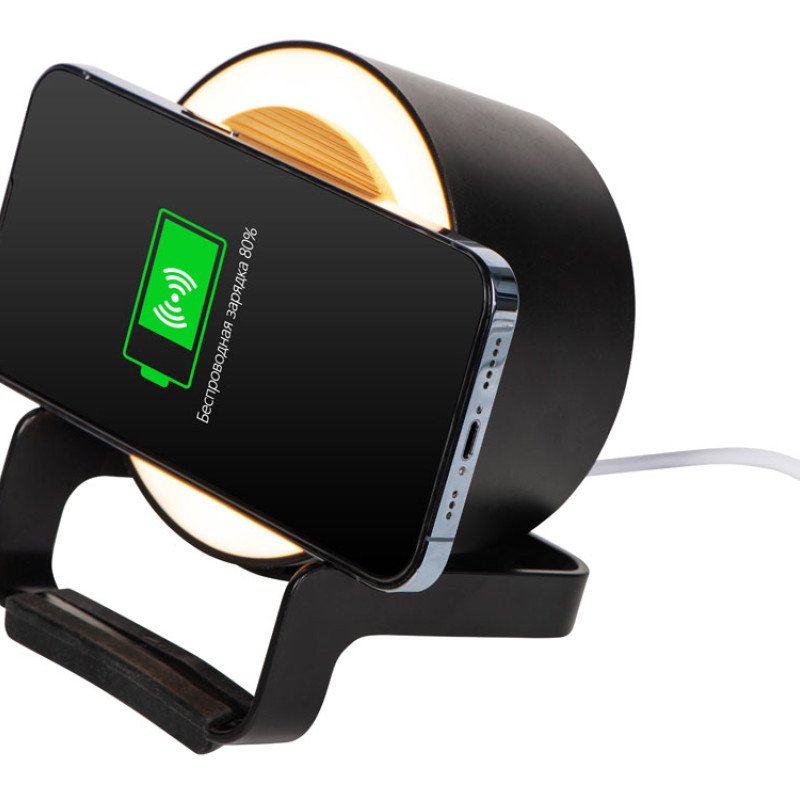 Портативная колонка c функцией беспроводной зарядки "Eclipse", 5 Вт / 10 Вт