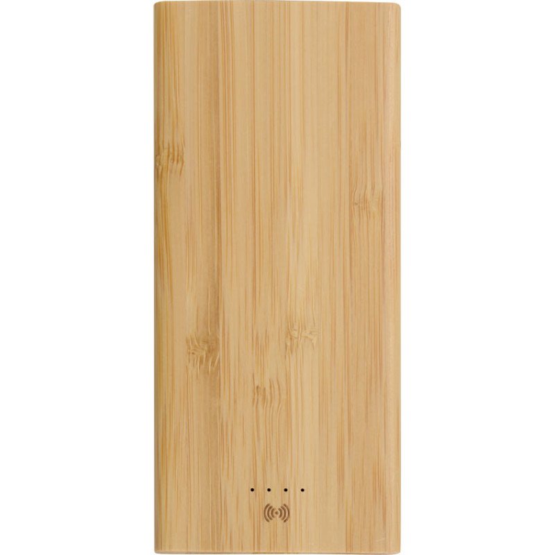 Внешний беспроводной аккумулятор из бамбука "Bamboo Air", 10000 mAh Внешний беспроводной аккумулятор из бамбука "Bamboo Air", 10000 mAh