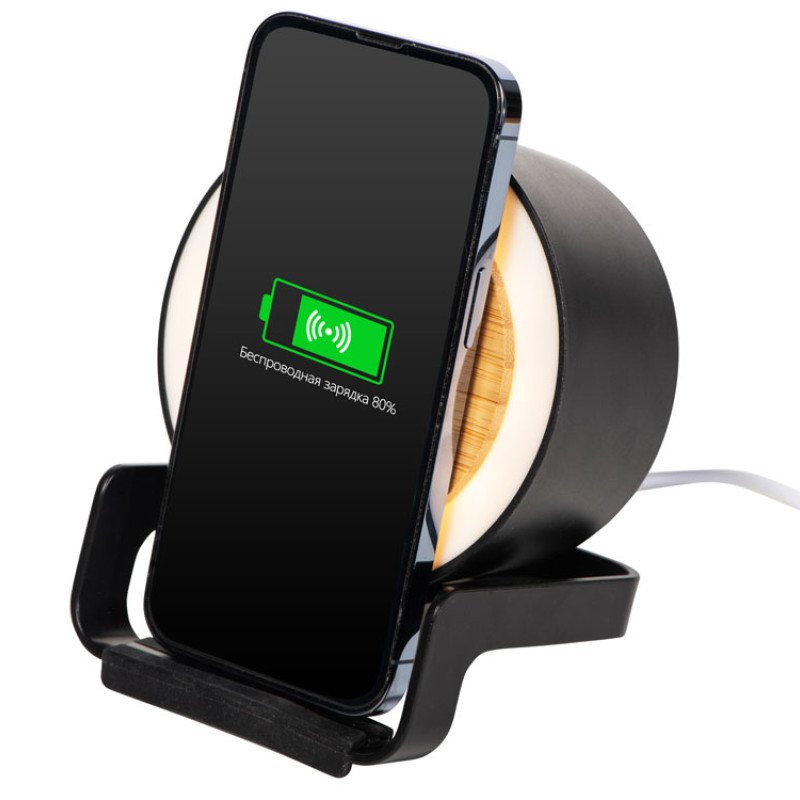 Портативная колонка c функцией беспроводной зарядки "Eclipse", 5 Вт / 10 Вт