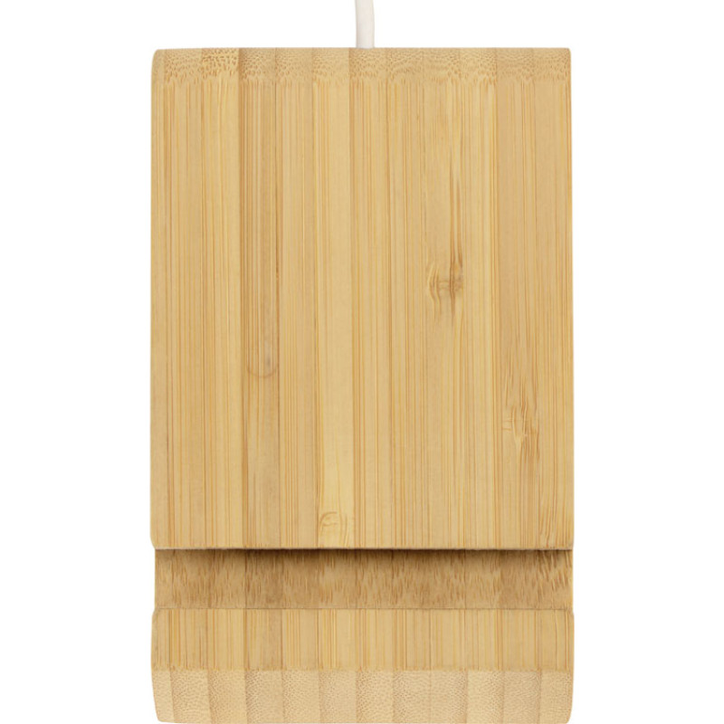 Беспроводное зарядное устройство из бамбука «Jetty», 10 Вт, натуральный