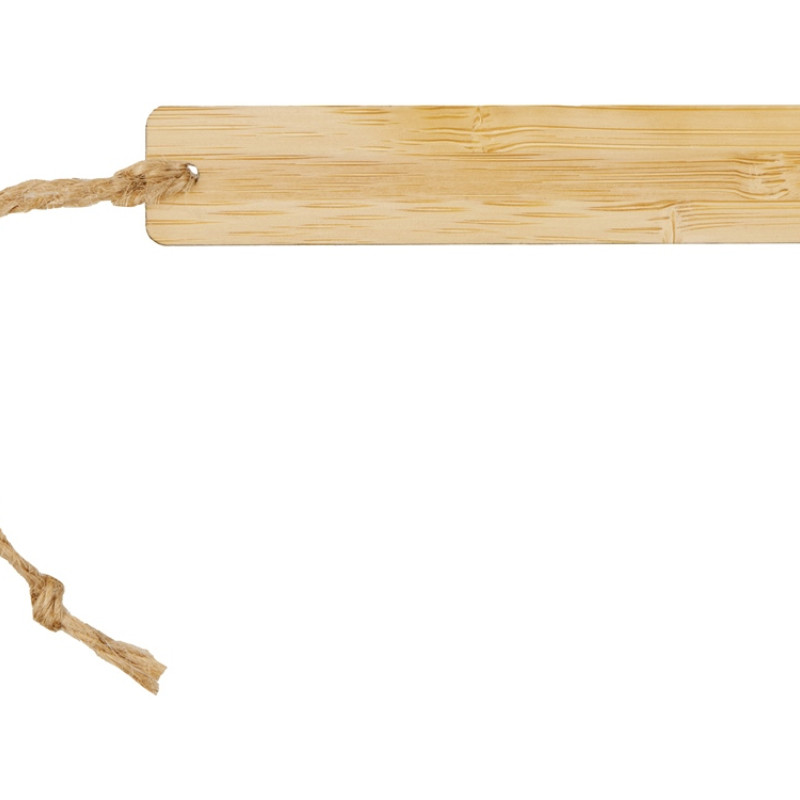 Закладка с линейкой из бамбука "Bookmark", натуральный