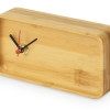 Прямоугольные настольные часы из бамбука "Squarium"