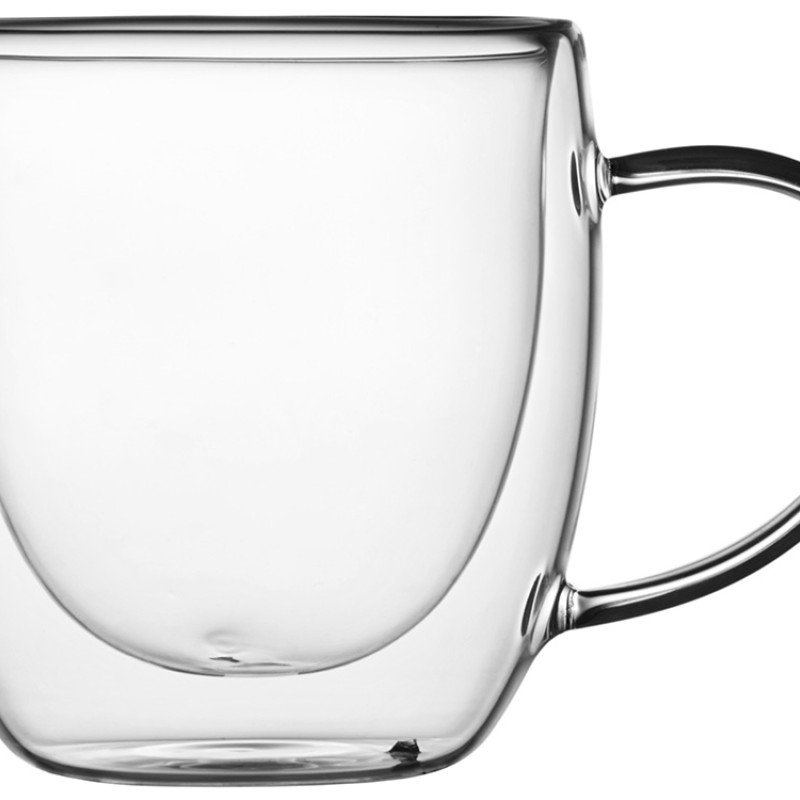 Кружка с двойными стенками на подставке с ложкой "Teatrio"