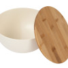 Салатник Bowl с бамбуковой крышкой, бежевый