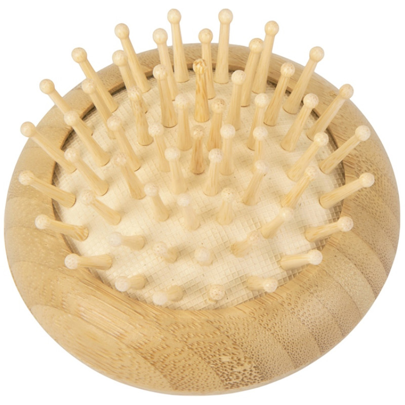 Расческа с зеркалом из бамбука "Daisy", натуральный Расческа с зеркалом из бамбука "Daisy", натуральный