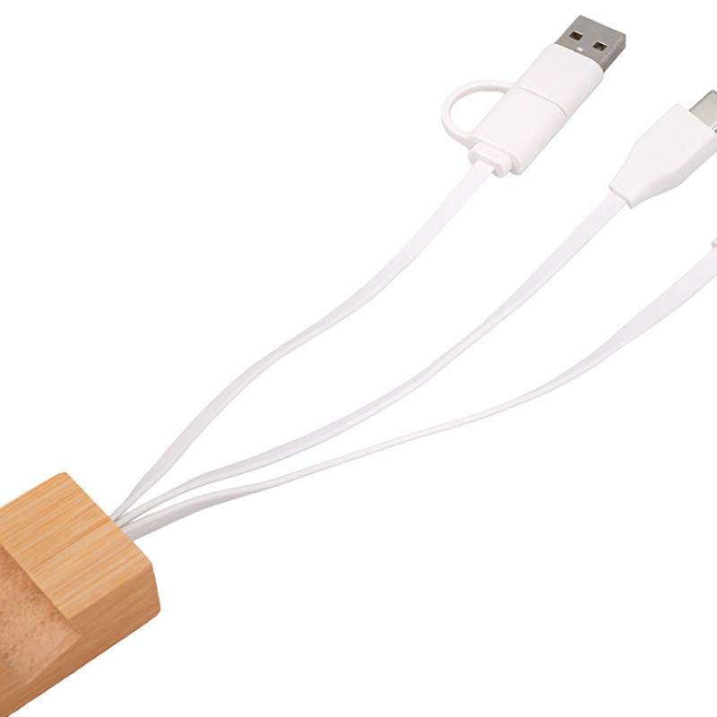 Универсальный кабель с подставкой 4-в-1 «Unicable», белый