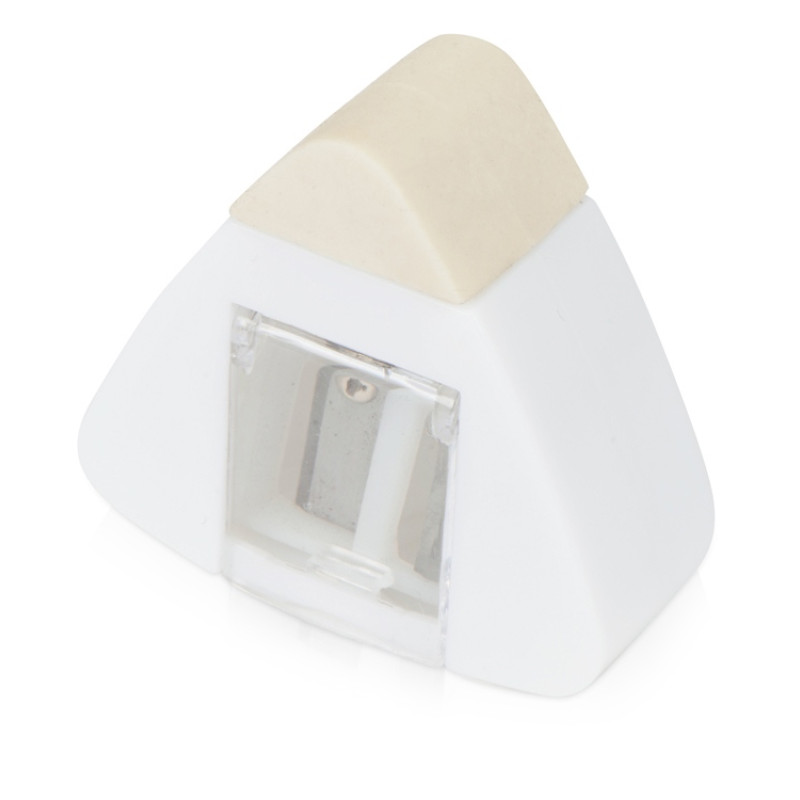 Точилка с ластиком "Easy duo", белый