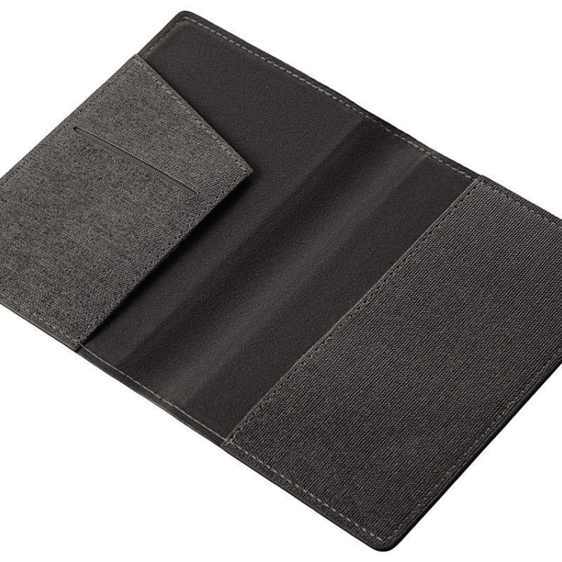 Подарочный набор "Consul": обложка для паспорта и картхолдер, серый Подарочный набор "Consul": обложка для паспорта и картхолдер, серый