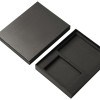 Подарочный набор "Consul": обложка для паспорта и картхолдер, серый Подарочный набор "Consul": обложка для паспорта и картхолдер, серый