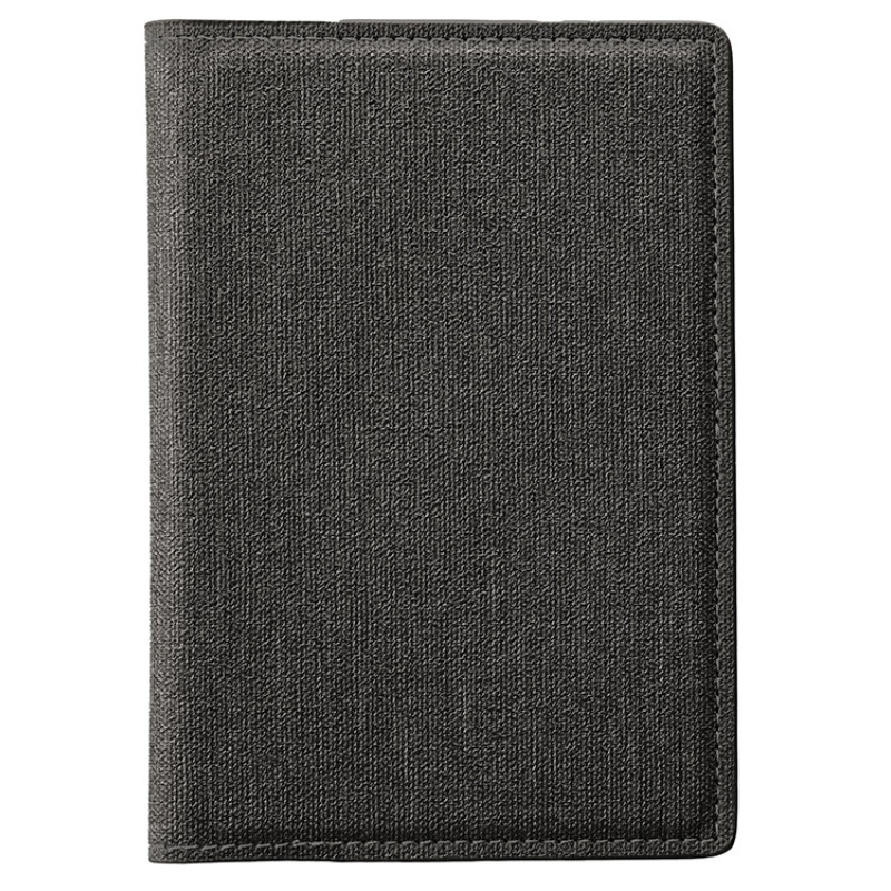 Подарочный набор "Consul": обложка для паспорта и картхолдер, серый Подарочный набор "Consul": обложка для паспорта и картхолдер, серый