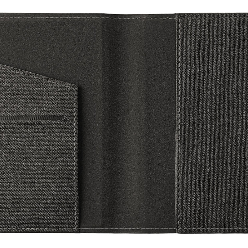 Подарочный набор "Consul": обложка для паспорта и картхолдер, серый Подарочный набор "Consul": обложка для паспорта и картхолдер, серый