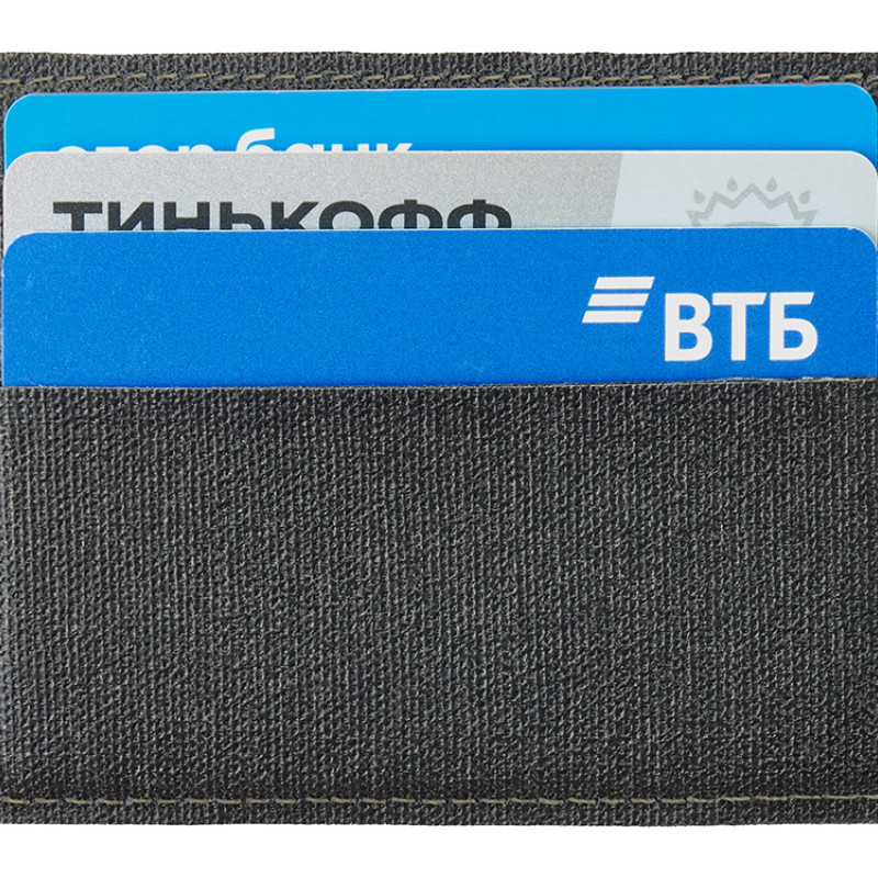 Подарочный набор "Consul": обложка для паспорта и картхолдер, серый Подарочный набор "Consul": обложка для паспорта и картхолдер, серый