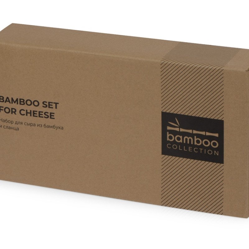 Набор для сыра из сланцевой доски и ножей Bamboo collection "Taleggio" (Р)