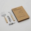 Подарочный набор для вина и сыра Reze из 4 предметов, натуральный