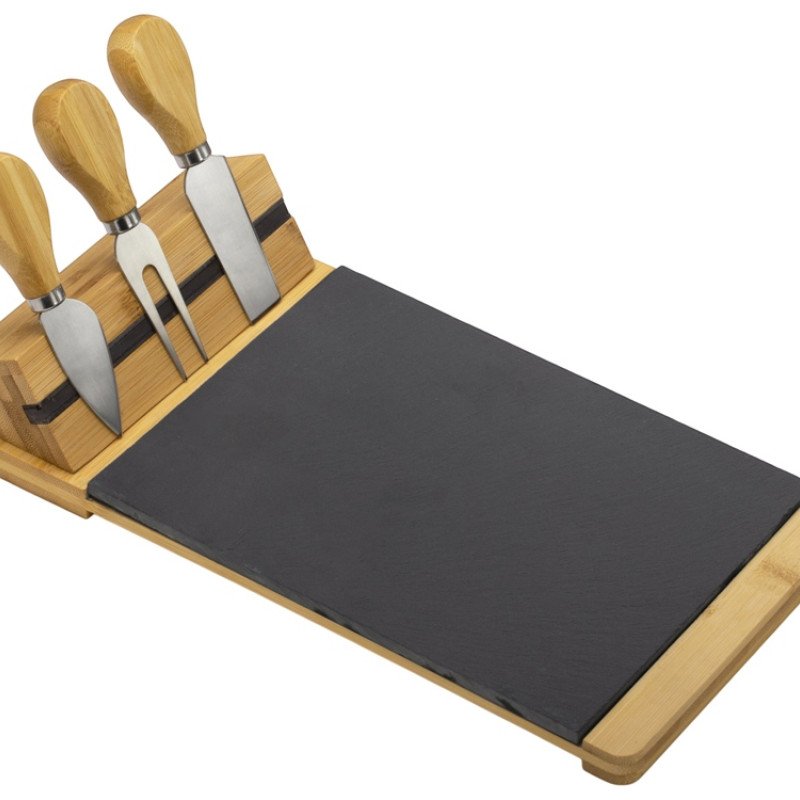 Набор для сыра из сланцевой доски и ножей Bamboo collection "Taleggio"