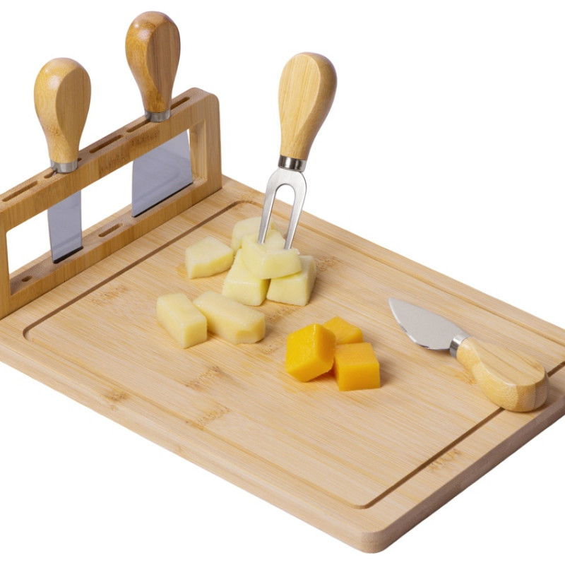 Набор для сыра из бамбука со съемной подставкой «Camembert»