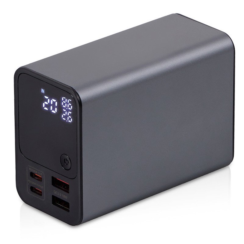 Внешний аккумулятор для ноутбуков «EpIQ», 100 Вт, 30000 mAh, темно-серый Внешний аккумулятор для ноутбуков «EpIQ», 100 Вт, 30000 mAh, темно-серый