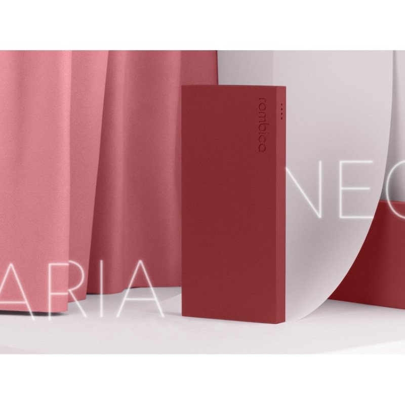 Внешний аккумулятор Rombica NEO ARIA Claret, 10000 мАч, Soft-touch, PD, QCharge, Type-C, бордовый (Р)