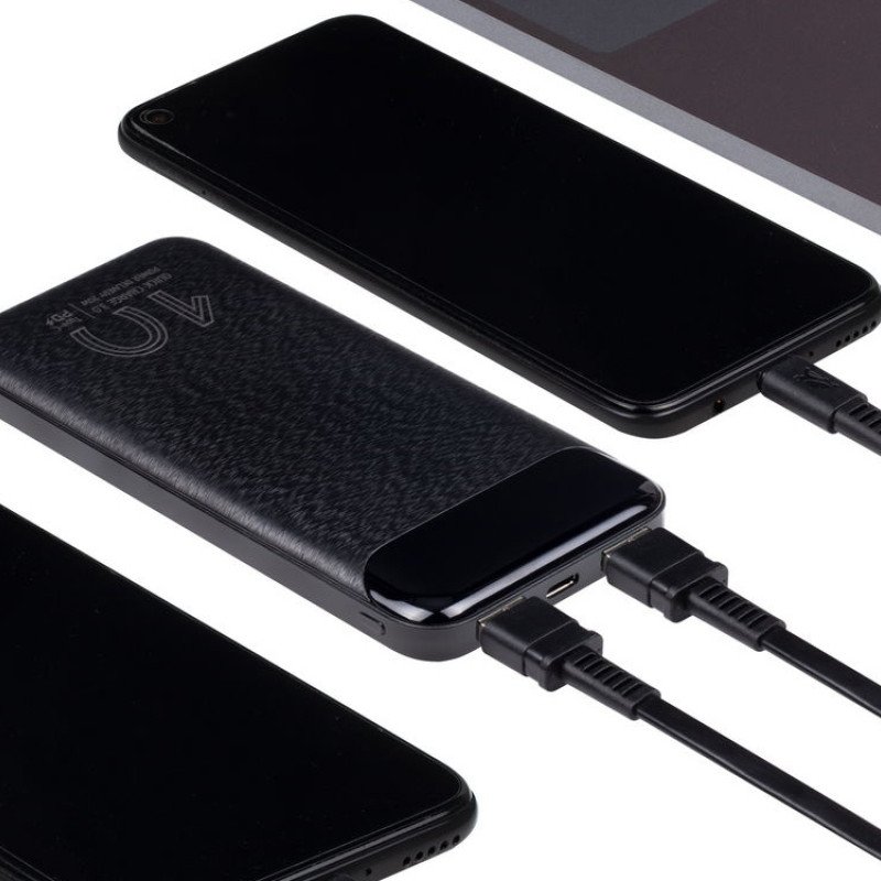 VA2540 (10 000mAh), QC/PD 20W внешний аккумулятор с дисплеем, черный VA2540 (10 000mAh), QC/PD 20W внешний аккумулятор с дисплеем, черный