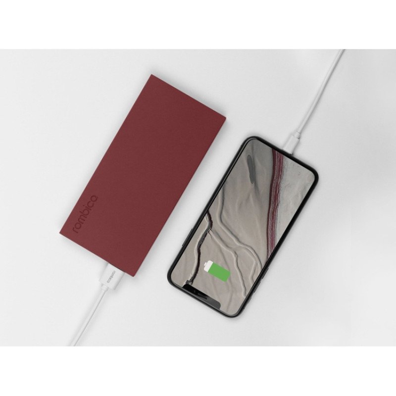 Внешний аккумулятор Rombica NEO ARIA Claret, 10000 мАч, Soft-touch, PD, QCharge, Type-C, бордовый (Р)