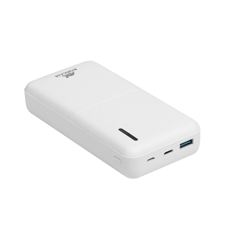 RIVACASE VA2571 (20000 мАч) QC/PD внешний аккумулятор, белый 12/24 RIVACASE VA2571 (20000 мАч) QC/PD внешний аккумулятор, белый 12/24