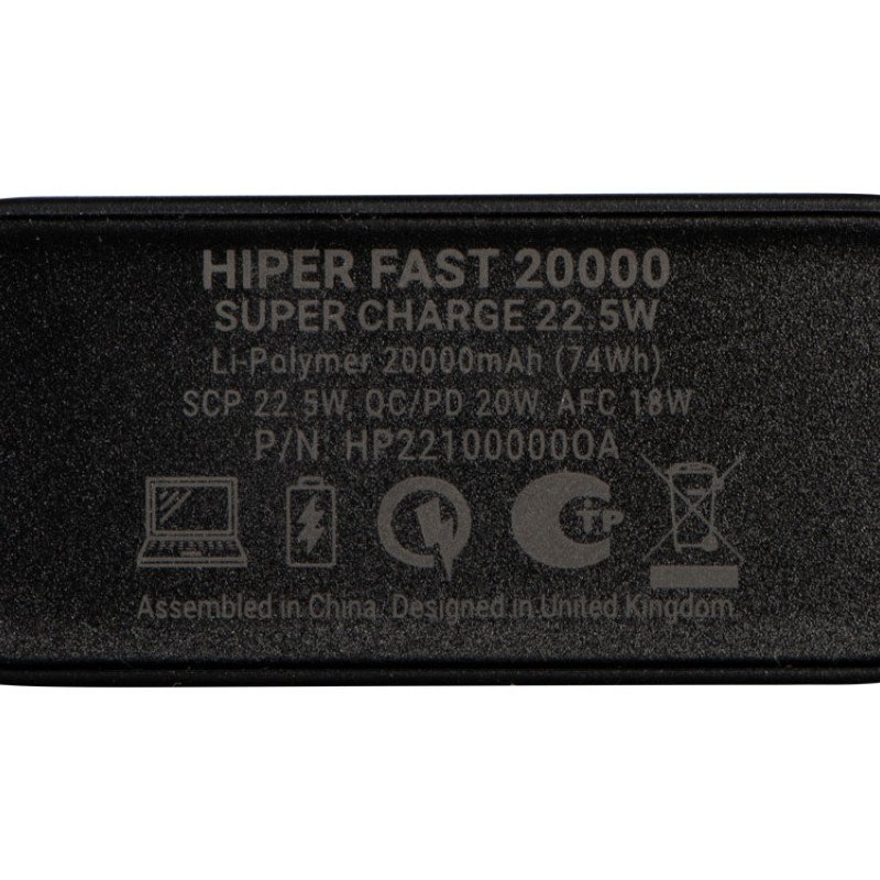 Портативный внешний аккумулятор FAST 20000 Black Портативный внешний аккумулятор FAST 20000 Black