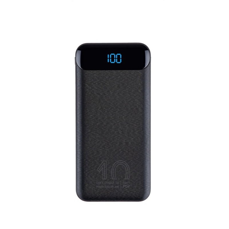 VA2540 (10 000mAh), QC/PD 20W внешний аккумулятор с дисплеем, черный VA2540 (10 000mAh), QC/PD 20W внешний аккумулятор с дисплеем, черный