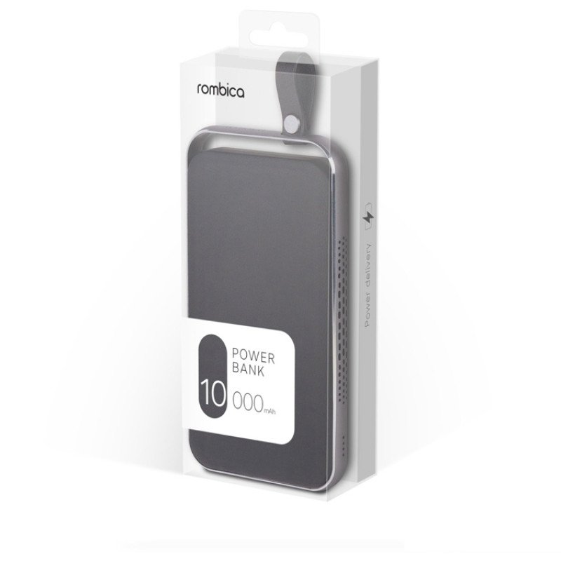 Внешний аккумулятор Rombica NEO Electron Black, 10000 мАч, черный (Р) Внешний аккумулятор Rombica NEO Electron Black, 10000 мАч, черный (Р)