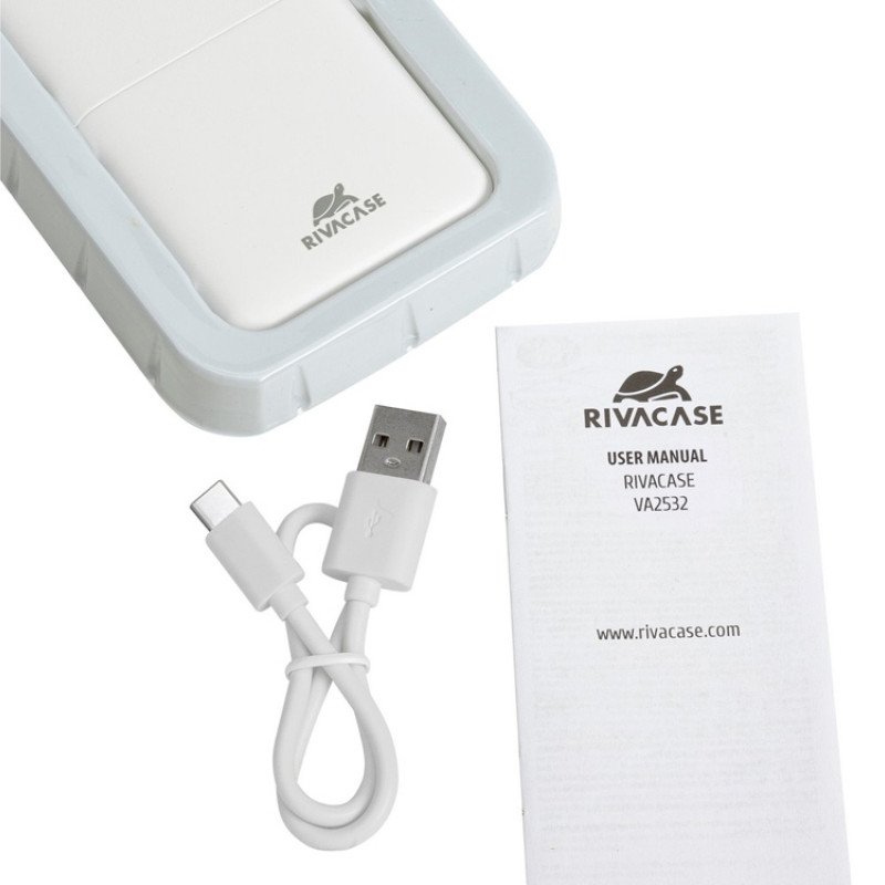 RIVACASE VA2532 (10000 мАч) QC/PD 20W внешний аккумулятор с дисплеем, белый 12/48 RIVACASE VA2532 (10000 мАч) QC/PD 20W внешний аккумулятор с дисплеем, белый 12/48