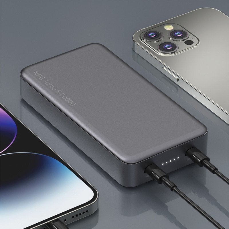 Внешний АКБ NRG Turbo S 20000 mAh, 20Вт, графит, Deppa Внешний АКБ NRG Turbo S 20000 mAh, 20Вт, графит, Deppa