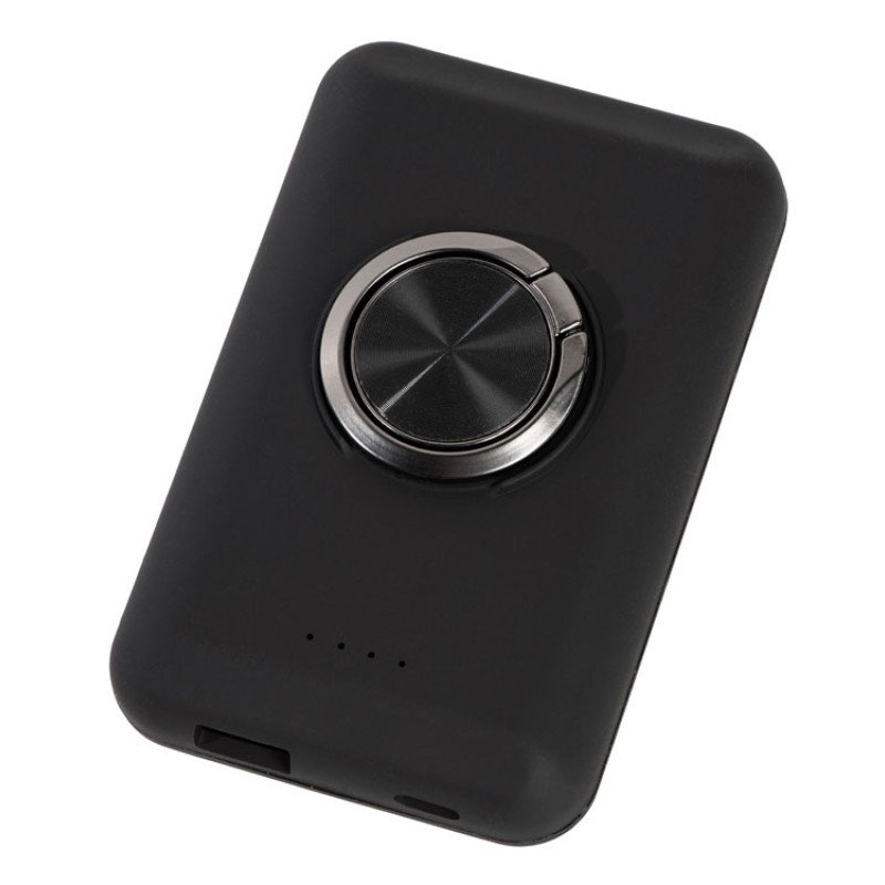 Магнитный беспроводной внешний аккумулятор "MagnetIQ", 5000 mah, 10 W, черный
