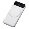 Магнитный беспроводной внешний аккумулятор со встроенными кабелями «Мэни»,быстаря зарядка, 10000 мАч, белый
