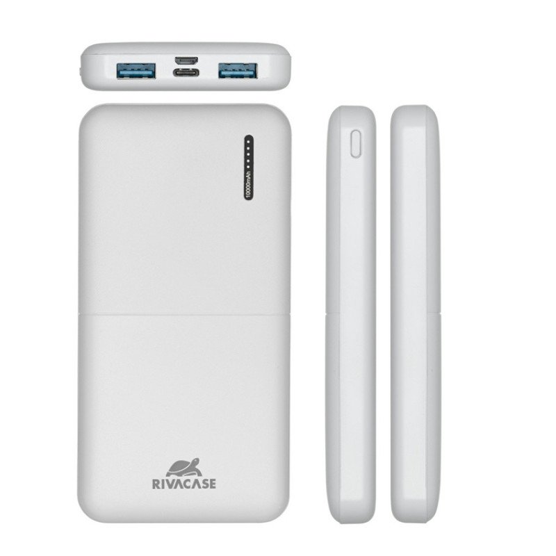 RIVACASE VA2532 (10000 мАч) QC/PD 20W внешний аккумулятор с дисплеем, белый 12/48 RIVACASE VA2532 (10000 мАч) QC/PD 20W внешний аккумулятор с дисплеем, белый 12/48