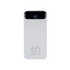 RIVACASE VA2540 (10 000mAh), QC/PD 20W внешний аккумулятор с дисплеем, белый 12/48