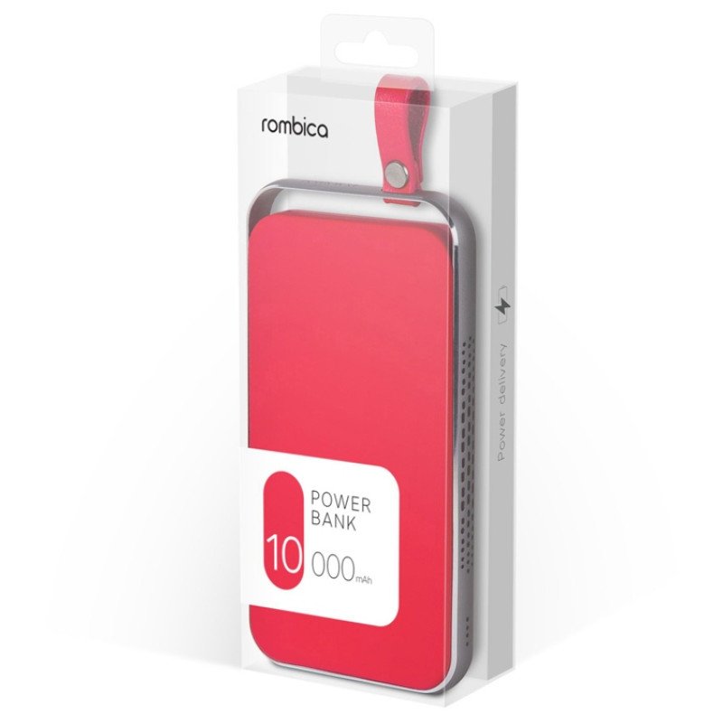 Внешний аккумулятор Rombica NEO Electron Red, 10000 мАч, красный