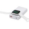 Внешний беспроводной аккумулятор 2-в-1 с функцией зарядки Apple Watch, QC/PD «AtomIQ», 10000 мАч, белый Внешний беспроводной аккумулятор 2-в-1 с функцией зарядки Apple Watch, QC/PD «AtomIQ», 10000 мАч, белый