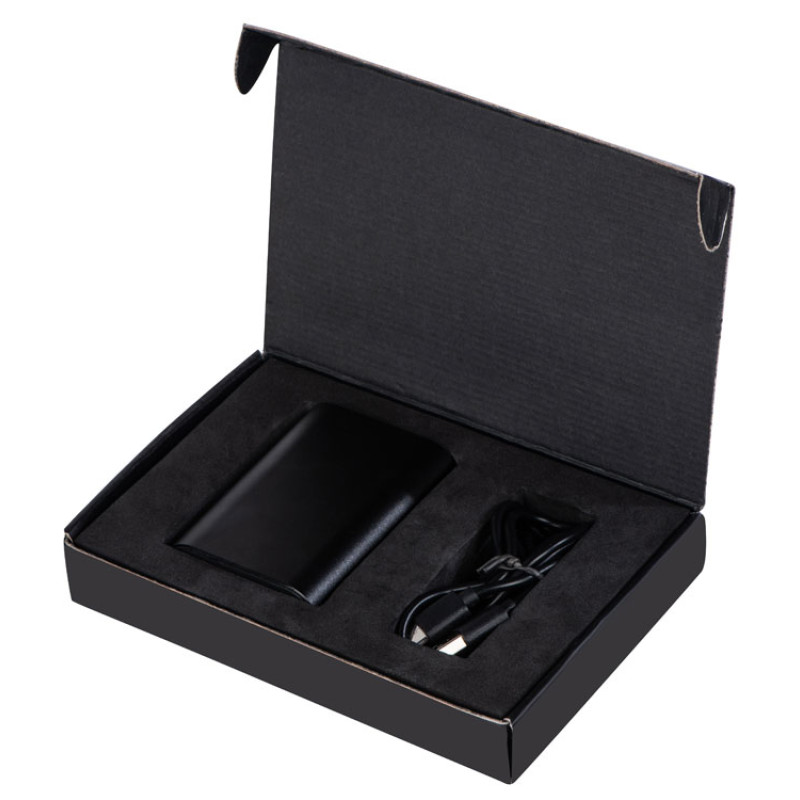 Внешний аккумулятор с QC/PD "Qwik", 10000 mah, черный (Р)