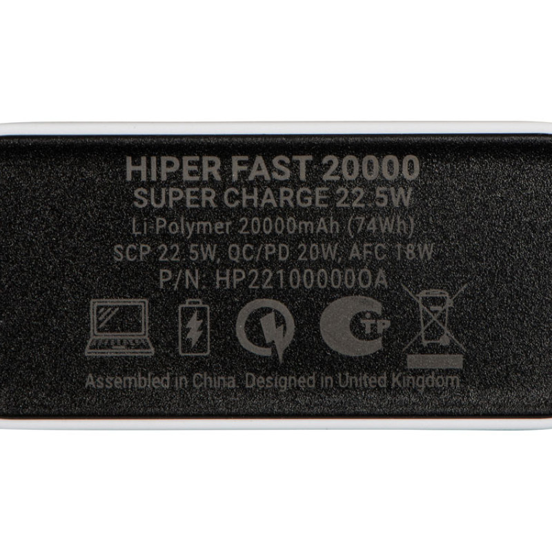 Портативный внешний аккумулятор FAST 20000 White (Р)