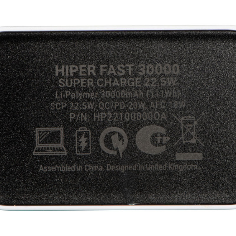 Портативный внешний аккумулятор FAST 30000 White