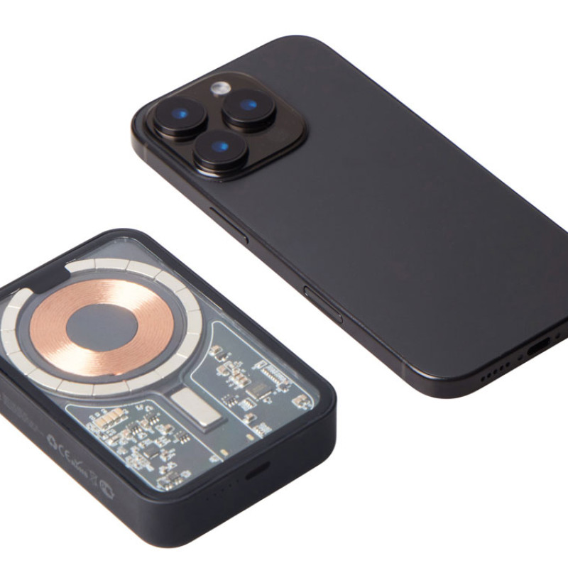 Беспроводной магнитный внешний аккумулятор с QC\PD «MagnifIQ», 10000 мАч, 15 Вт, черный