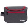 Несессер TORBER, дорожный, чёрный/бордовый, полиэстер 300D, 24 х 16 х 9 см