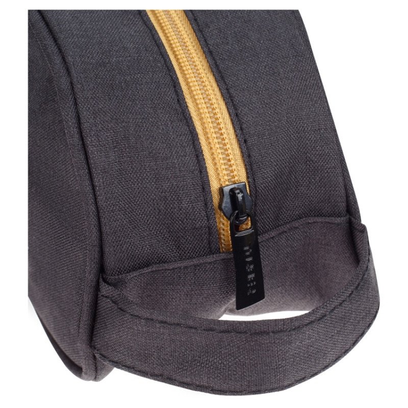 Несессер TORBER, дорожный, чёрный/бежевый, полиэстер 300D, 23 х 12 х 10 см