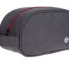 Несессер TORBER, дорожный, чёрный/бордовый, полиэстер 300D, 23 х 12 х 10 см