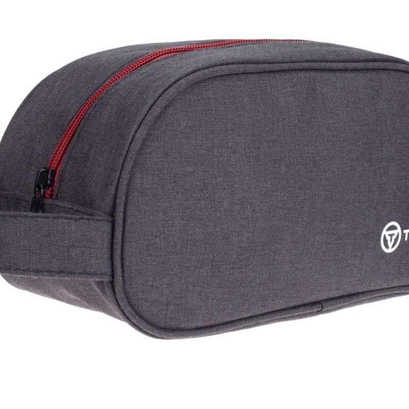 Несессер TORBER, дорожный, чёрный/бордовый, полиэстер 300D, 23 х 12 х 10 см