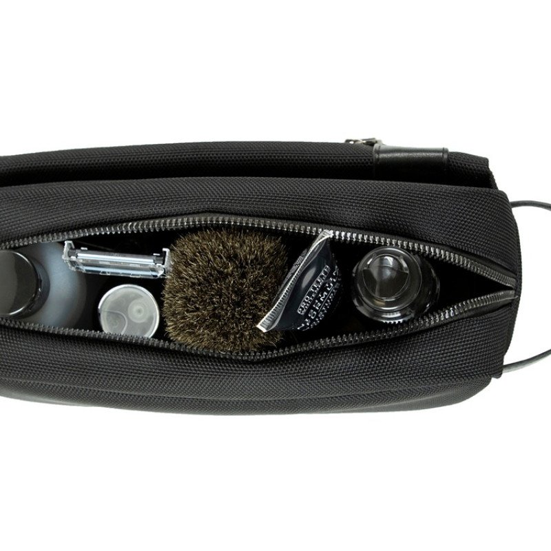 Несессер мужской BUGATTI НЕРО | NERO, чёрный, нейлон 1680D/кожа, 24х7,5х16 см