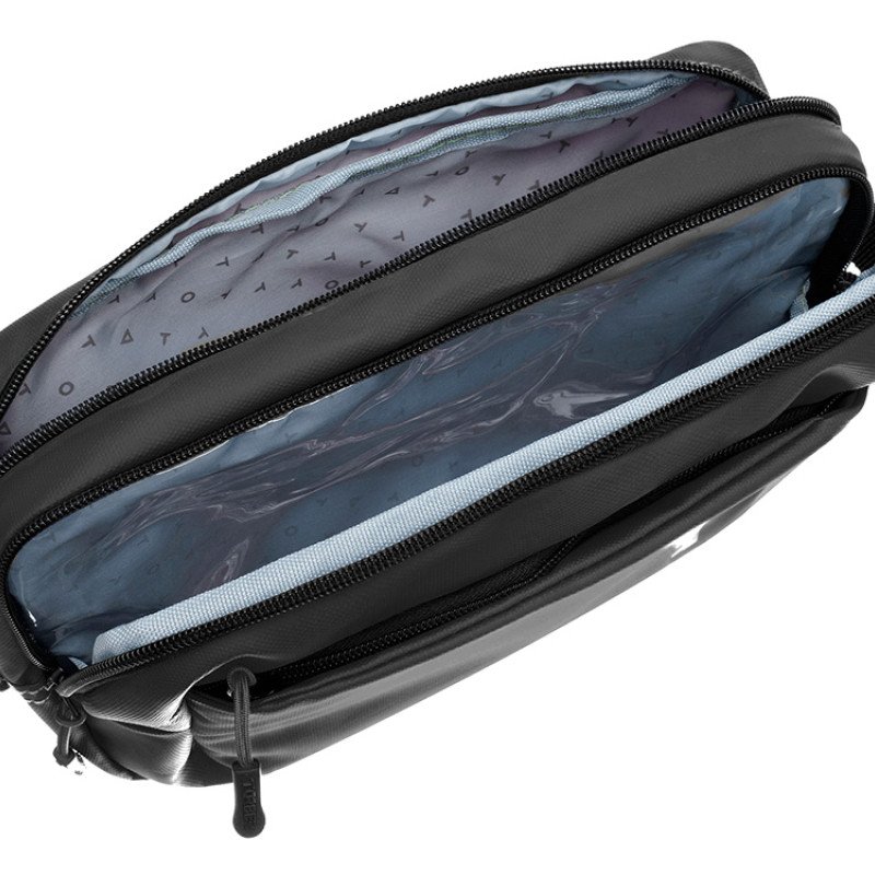 Несессер TORBER РИТМ, черный, полиэстер 900D с PU покрытием, 27 х 18 х 6 см