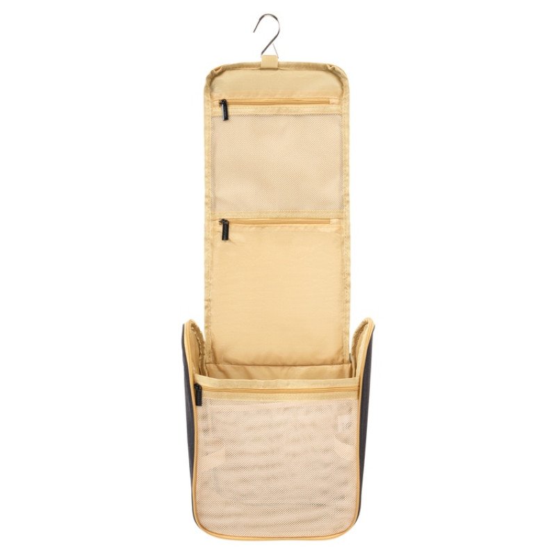 Несессер TORBER, дорожный, чёрный/бежевый, полиэстер 300D, 27 х 22 х 11 см